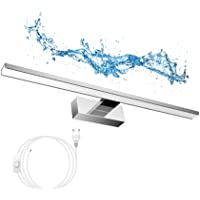 Los mejores  - Lámpara de Espejo Aplique Baño-VITCOCO Lámpara LED 15W 1200LM 60cm Blanca Fría 6000K Luz de maquillaje Con interruptor…